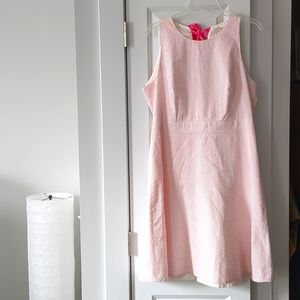 COPY - J. Crew Pink and White Sleeveless Mini Dress